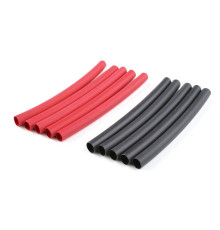 Gaine thermo 4.7mm - Rouge+Noir - 10 pcs - CORALLY - C-50222