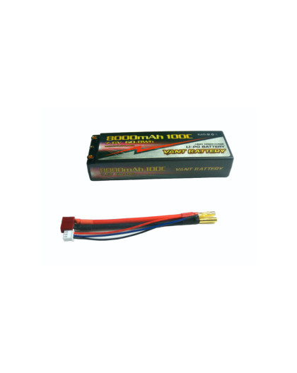 Lipo battery 7.6V 100C 8000mah 2S Stick PK4 - VANT - V0207