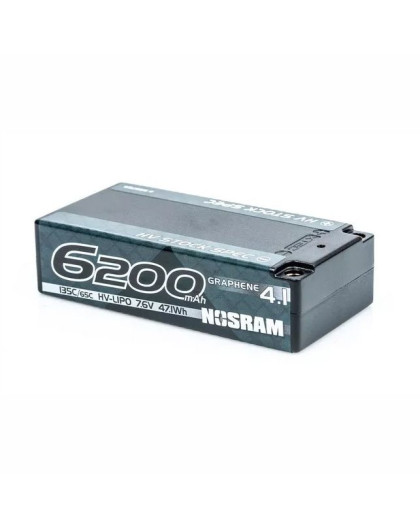 Lipo Battery HV LCG Shorty Graphene 6200mAh 7.6V - NOSRAM - 999759