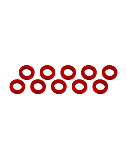 ALUMINUM SHIM (3x6x1mm) RED (10pcs) - UR1505-R - ULTIMATE