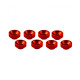 M3 ALUMINUM SERVO WASHER RED (8 pcs) - UR1507-R - ULTIMATE