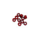 4 mm. ALU. NYLON NUT RED (10 pcs) - UR1512-R - ULTIMATE