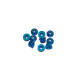 4 mm. ALU. NYLON NUT W/FLANGE BLUE (10 pcs) - UR1513-A - ULTIMATE