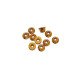 4 mm. ALU. NYLON NUT W/FLANGE GOLD (10 pcs) - UR1513-G - ULTIMATE