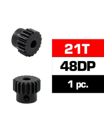 HSS STEEL 48DP PINION GEAR 21T W/3.17mm BORE - ULTIMATE - UR4314-21