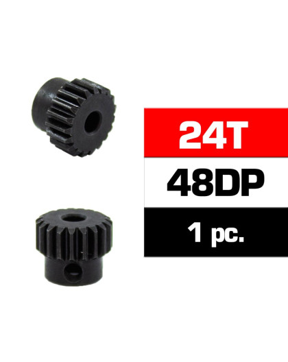 HSS STEEL 48DP PINION GEAR 24T W/3.17mm BORE - ULTIMATE - UR4314-24