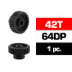 HSS STEEL 64DP PINION GEAR 42T W/3.17mm BORE - ULTIMATE - UR4316-42