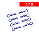 Body Clips 1/10 Blue (x8) - UR6411-A - ULTIMATE 