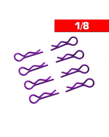 Body Clips 1/8 Purple (x8) - UR6412-P - ULTIMATE 