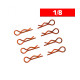 Body Clips 1/8 Orange (x8) - UR6412-G - ULTIMATE 