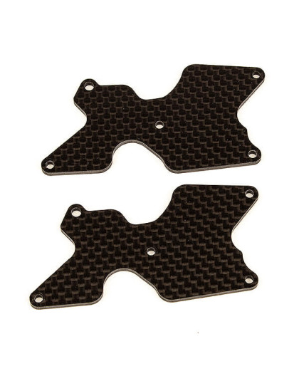 RC8B4 FT REAR ARM INSERTS CARBON - ASSOCIATED - AS81542