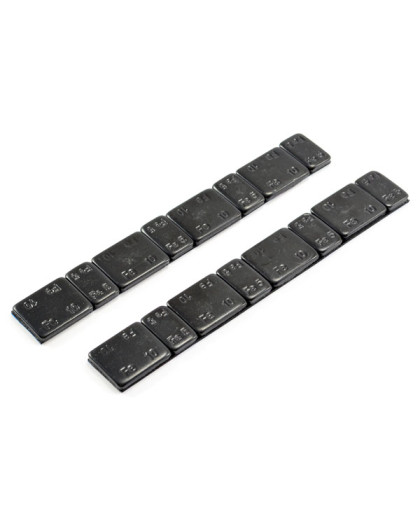 BLACK CHASSIS WEIGHTS w/ADHESIVE 5G/10G X 2 STRIPS - CENTRO - C0504