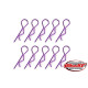 Clips carro. Large - Violet - 10 pcs - CORALLY - C-35123